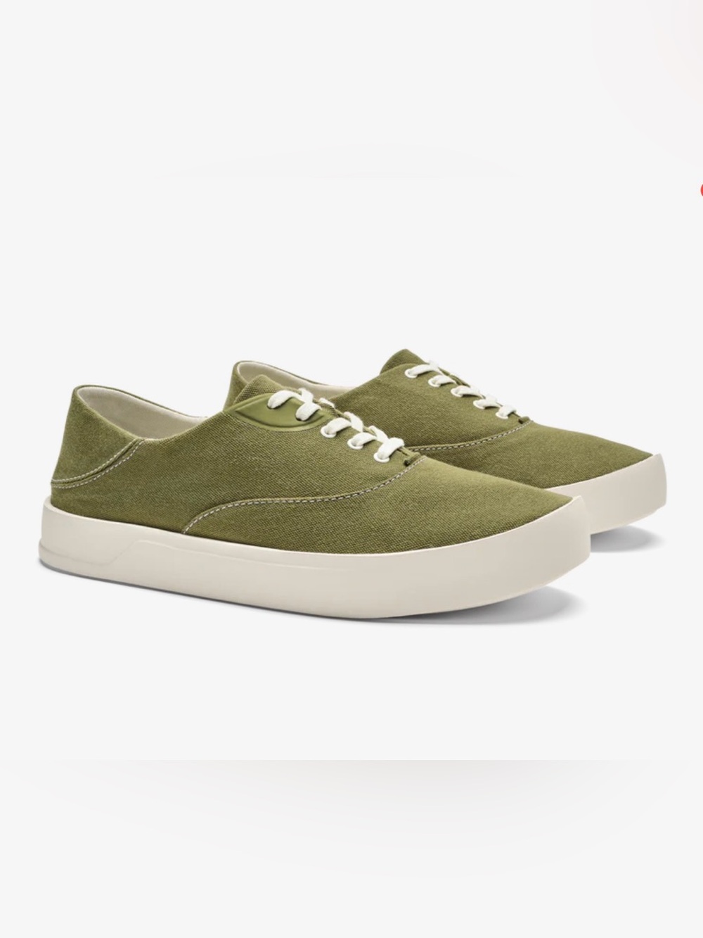 OluKai Tradewinds Everyday Lace-Up Sneakers Desert Moss Green, NWT Men’s Size 12